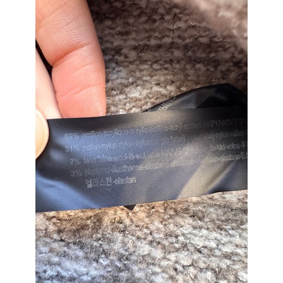 Zara Knit Tunic Chunky Knit Turtle Neck Raglan/Long Sleeve - Picture 4 of 5